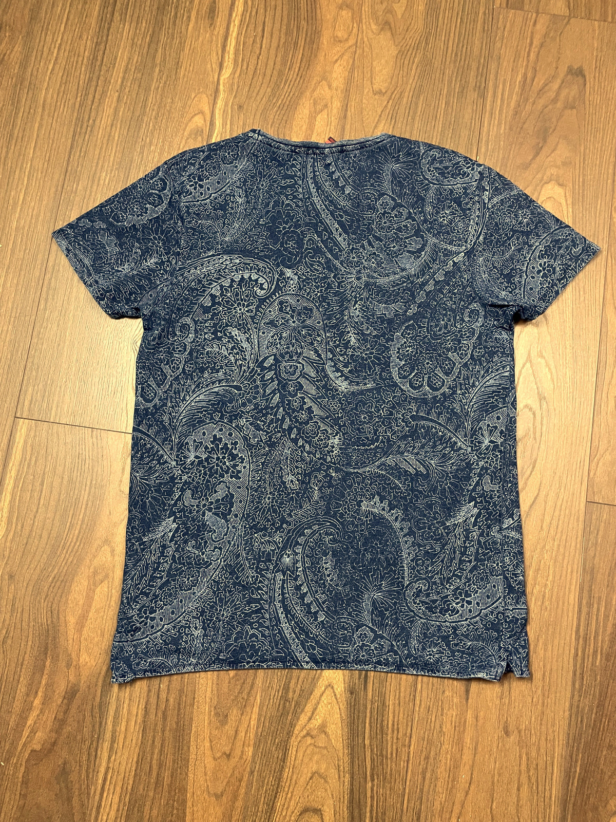 Εμπριμέ Ανδρικό T-Shirt SCOTCH & SODA True Gentleman σε Μπλε - Πετρόλ χρώμα (M/L)