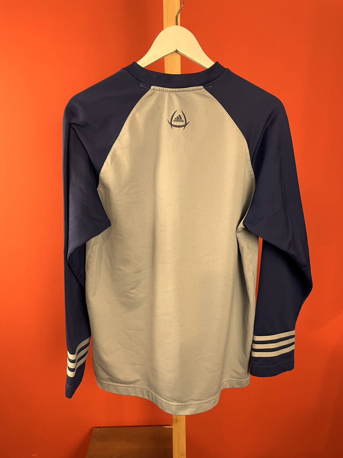 Φούτερ Μπλούζα ADIDAS σε Γκρι - Σιέλ χρώμα (Ανδρικό M - Γυναικείο L)