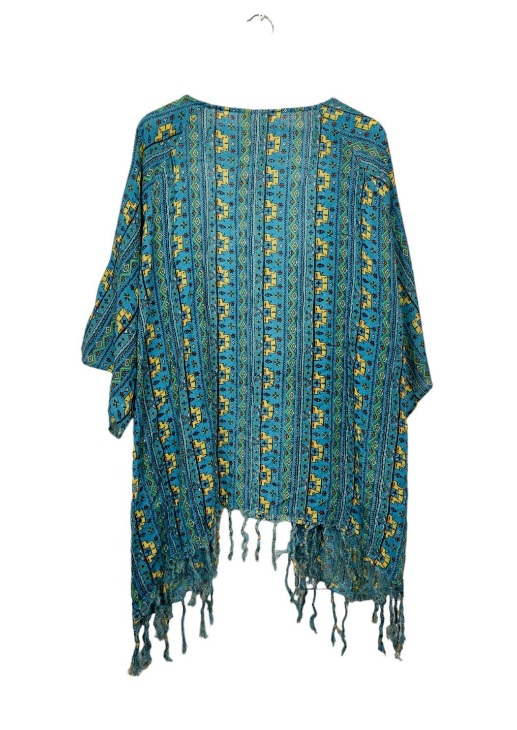 Stock, Ινδική, Εμπριμέ Τουνίκ LAGACI σε Βεραμάν χρώμα (L/XL, Καλύπτει άνετα έως και 2XL)