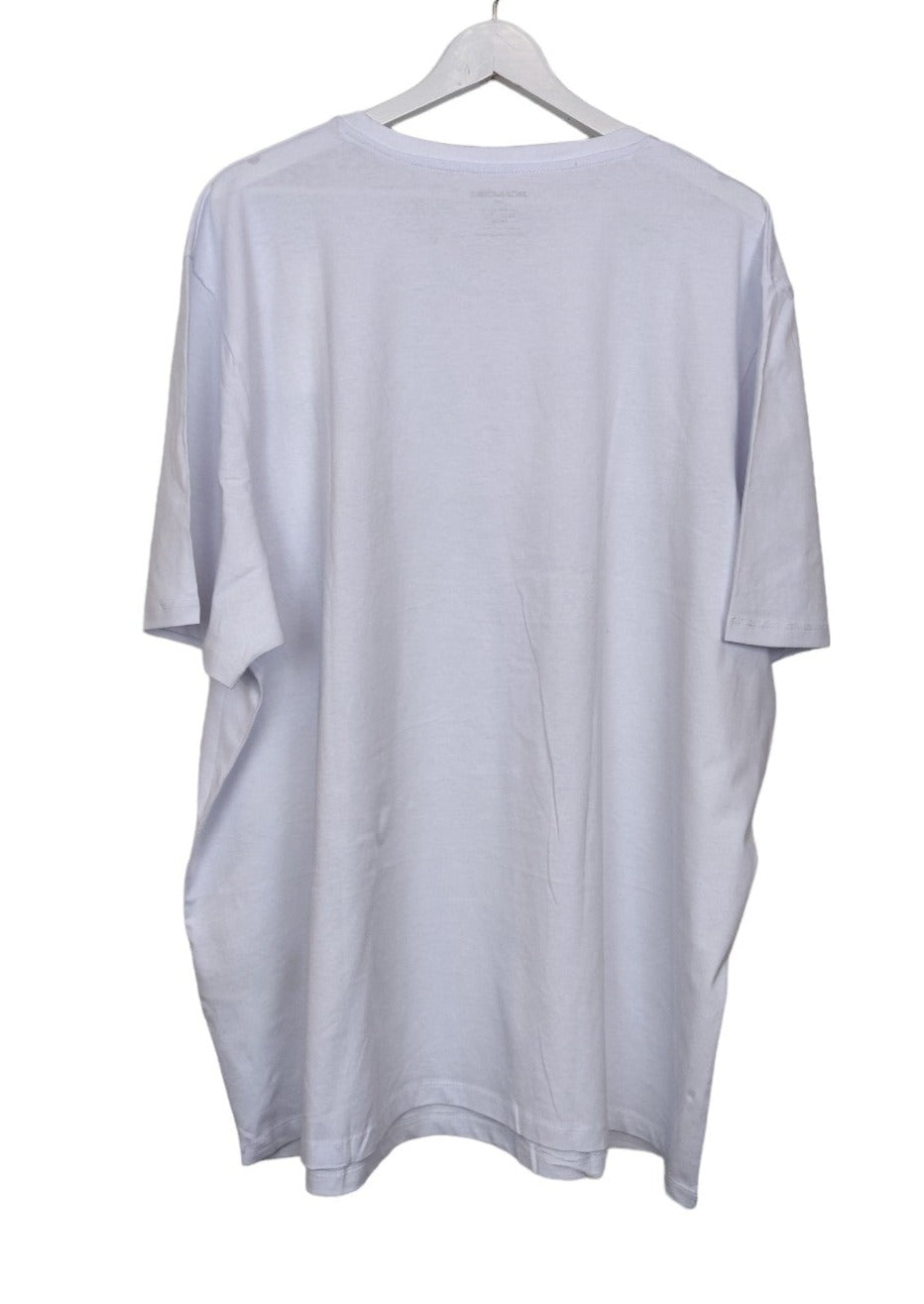 Outlet, Ανδρική Μπλούζα - T-Shirt JACK & JONES σε Λευκό χρώμα (3XL/4XL)