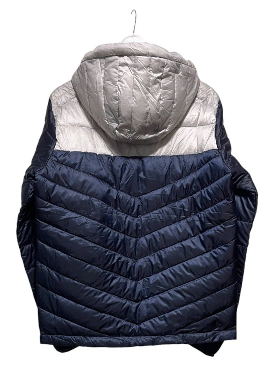 Outlet Ανδρικό Μπουφάν JACK & JONES σε Σκούρο Μπλε - Γκρεζ χρώμα (Small)