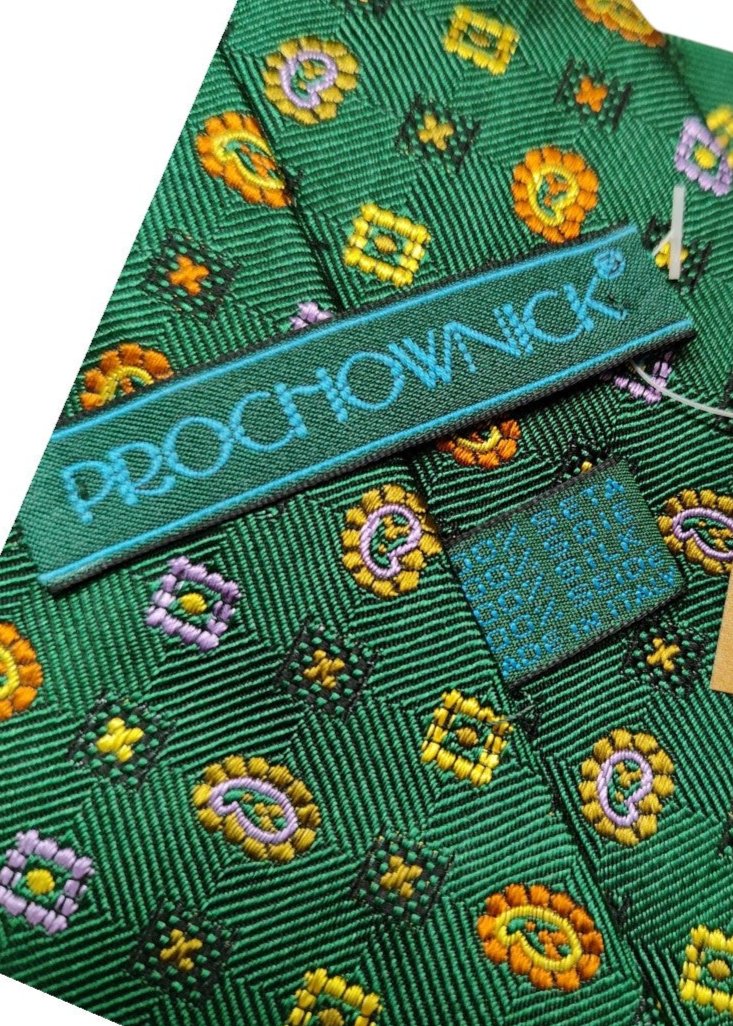 Ανδρική Εμπριμέ Γραβάτα PROCOWNICK σε Κυπαρισσί χρώμα