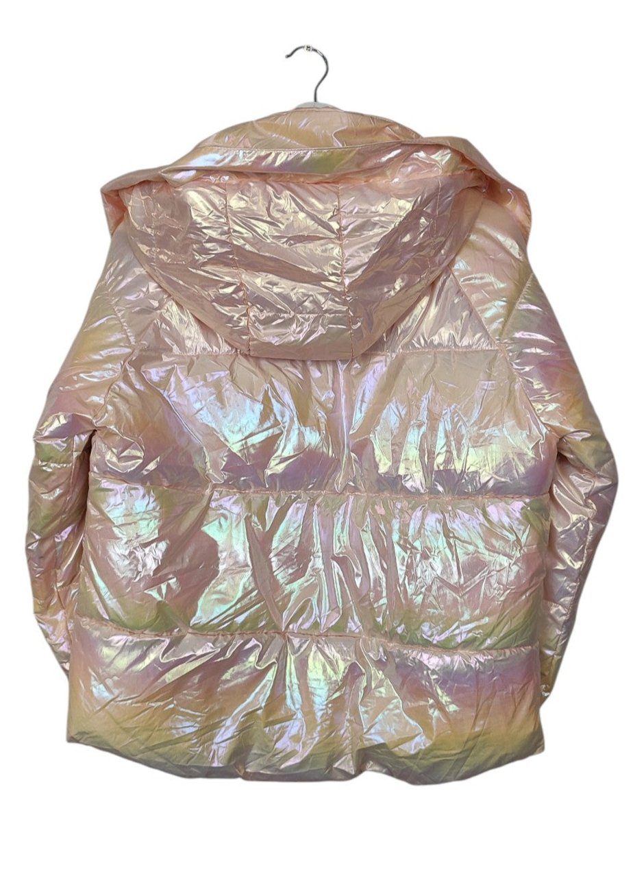 Holographic, Γυναικείο Μπουφάν/Bomber LXΓL LUXUEFEILI σε Ροζ/Ροδακινί του Πάγου (Small)
