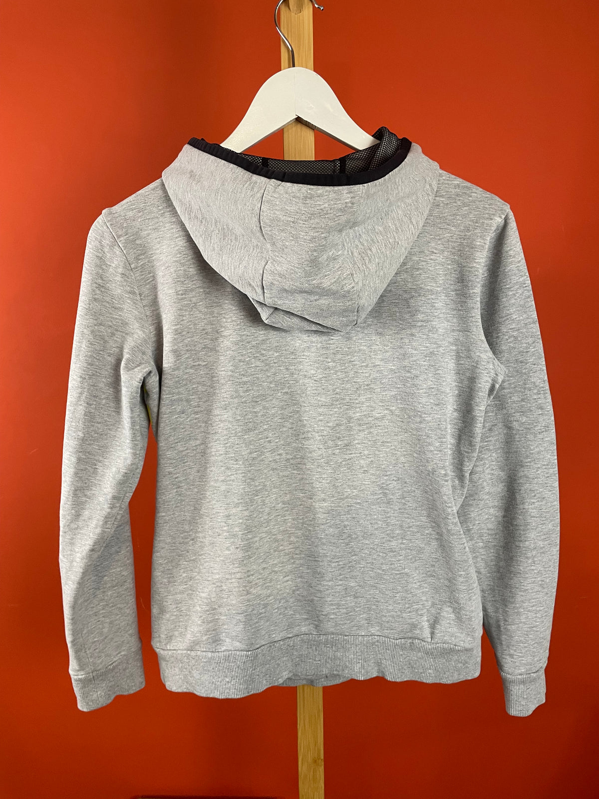 Γυναικεία Φούτερ Μπλούζα / Hoodie ADIDAS σε Γκρι - Κίτρινο χρώμα (Small)