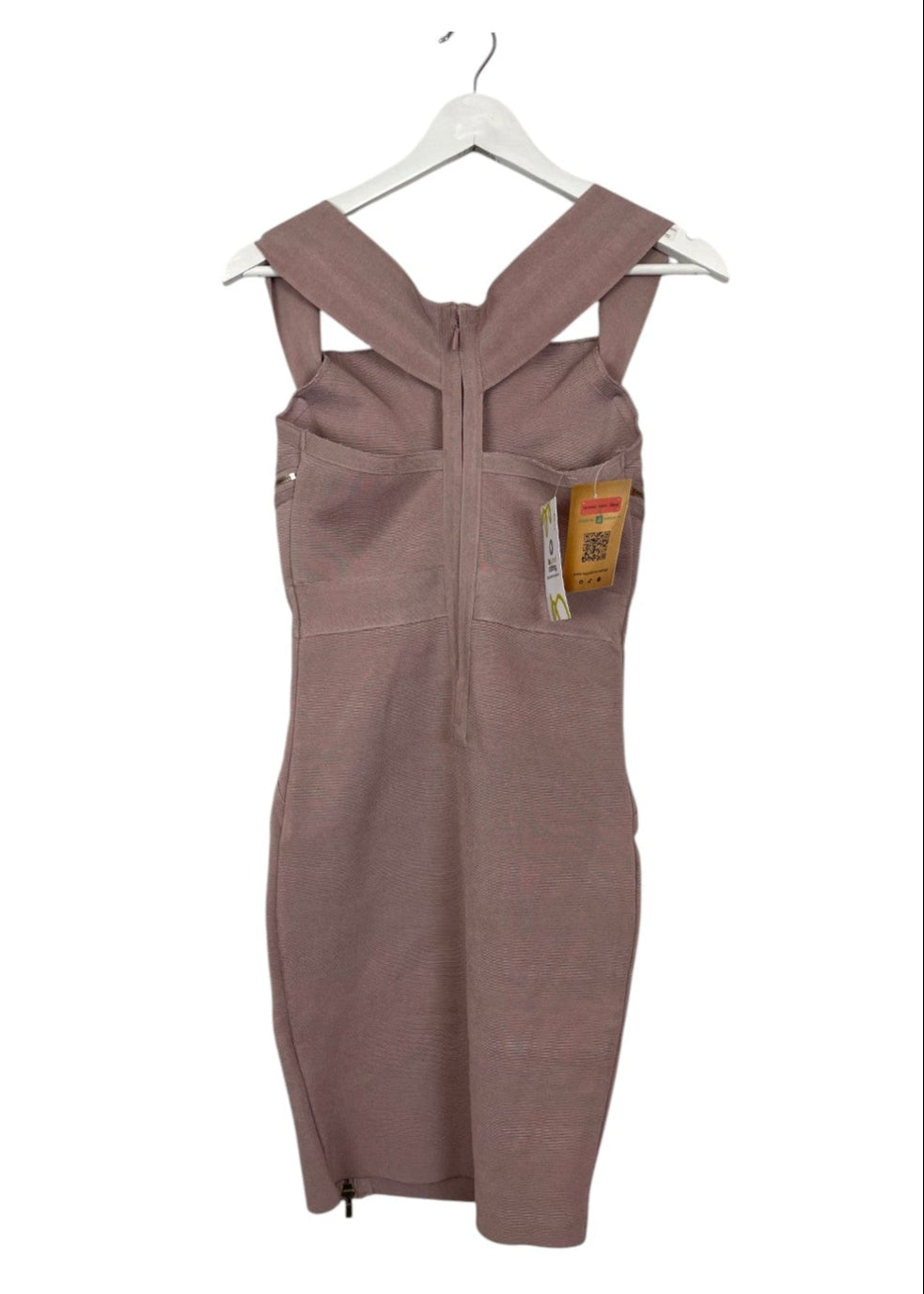 Stock, Ιταλικό, Μίνι Φόρεμα σε Dirty Pink (Small)