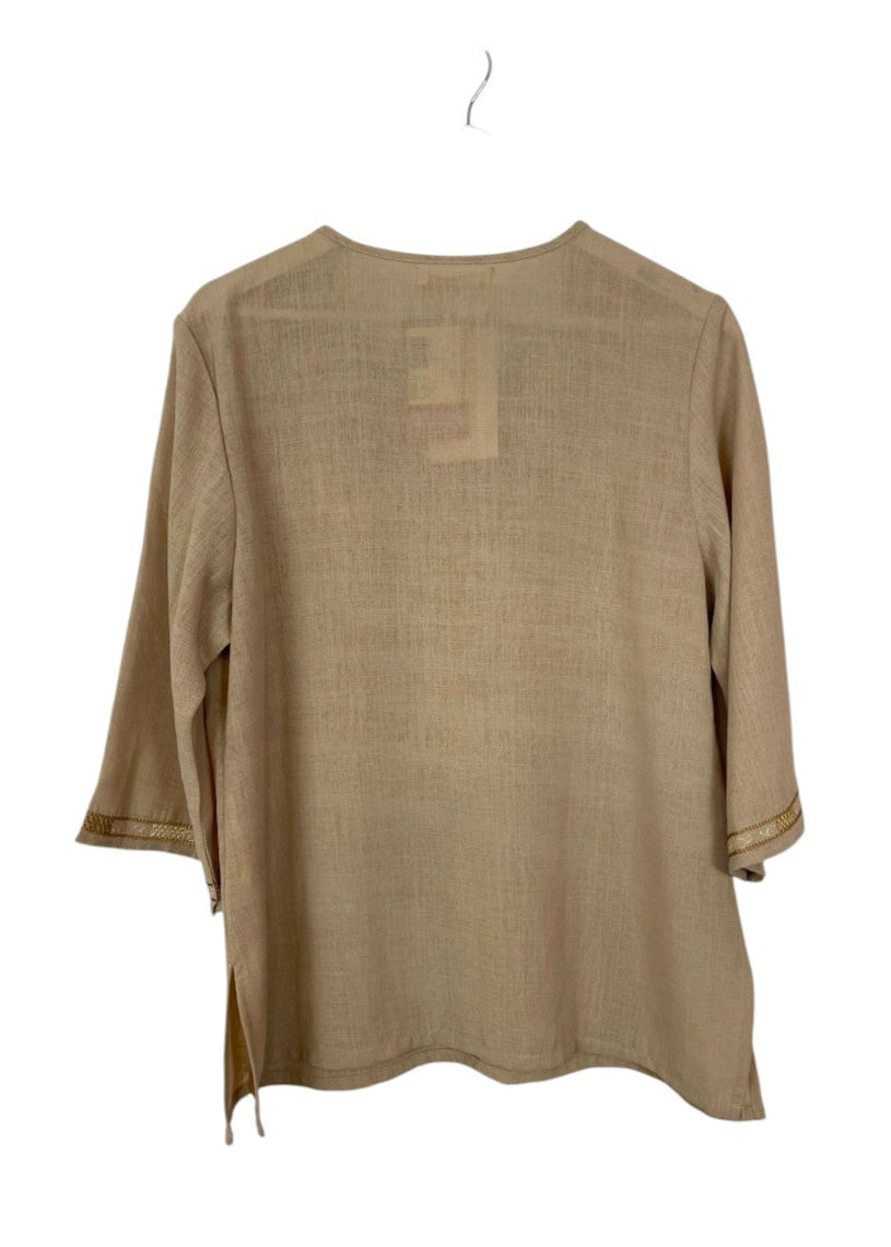 Γυναικεία Μπλούζα LAST WOMAN Luxury στο χρώμα της άμμου (Medium)