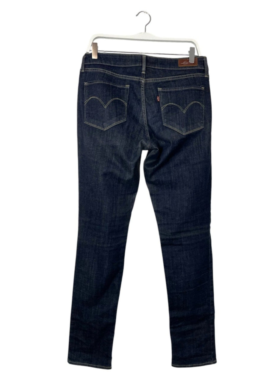 Γυναικείο, ελαστικό Τζιν Παντελόνι LEVI'S Bold Curve σε Σκούρο Μπλε Denim (No 32)