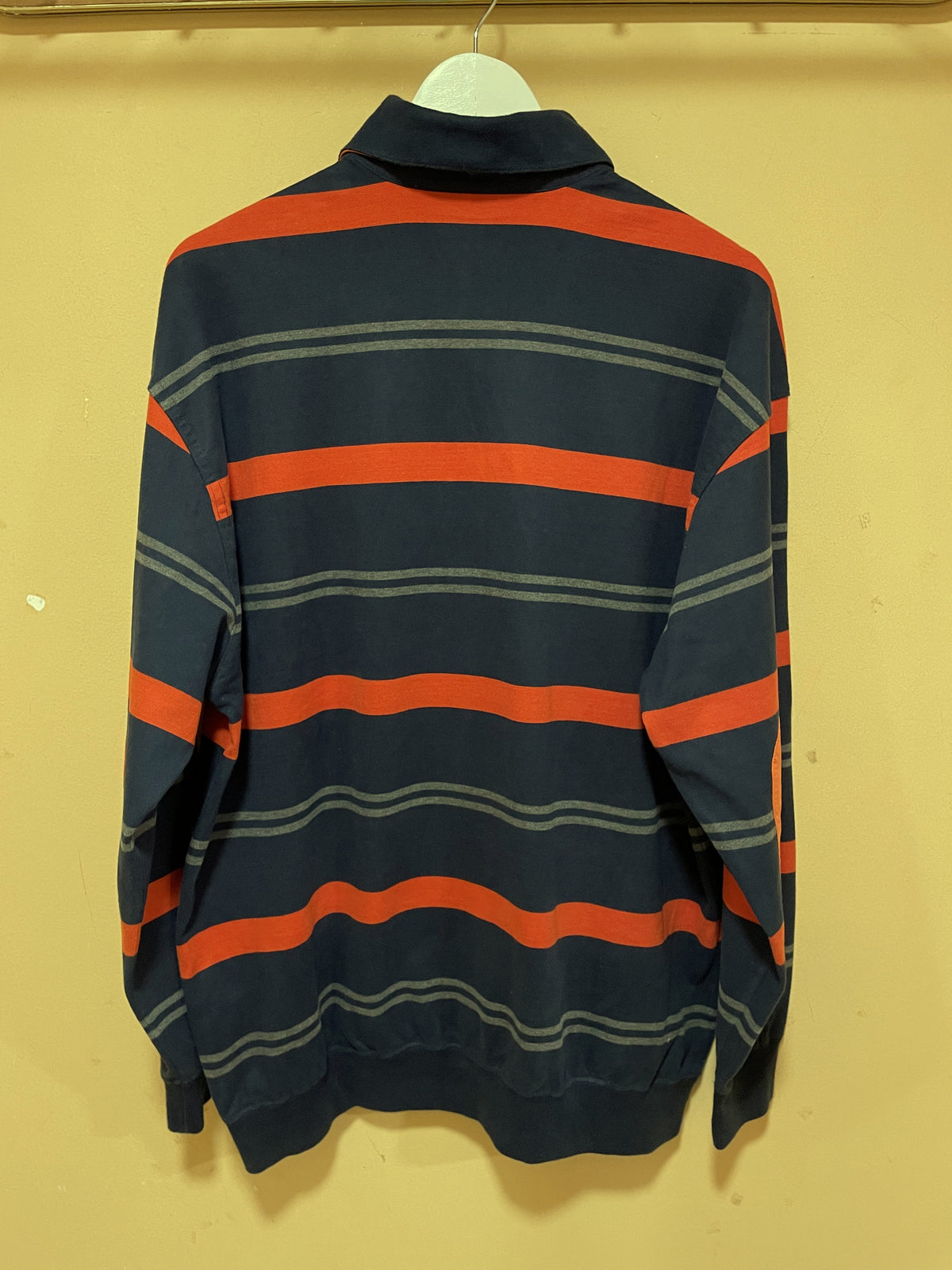 Ανδρική Μακρυμάνικη Polo Style Μπλούζα PAUL & SHARK σε Σκούρο Μπλε - Πορτοκαλί χρώμα (XL)