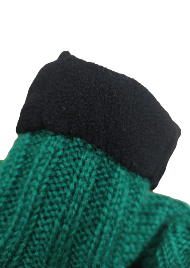 Stock, Unisex, Πλεκτά Γάντια σε Πράσινο χρώμα (One Size)