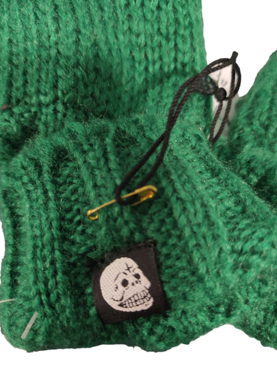 Stock, Unisex, Πλεκτά Γάντια σε Πράσινο χρώμα (One Size)