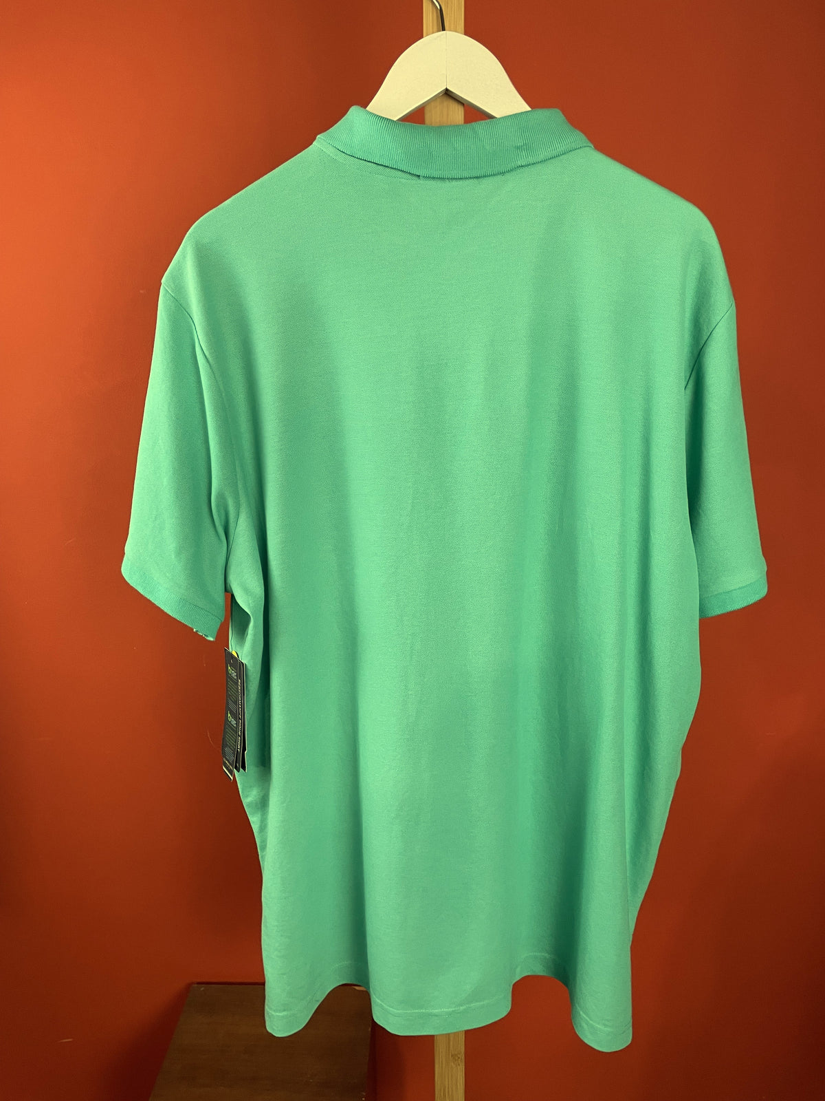 Stock, Ανδρικό Polo Τ-Shirt U.S. POLO ASSN. στο χρώμα της Μέντας (XL - Άνετη γραμμή)