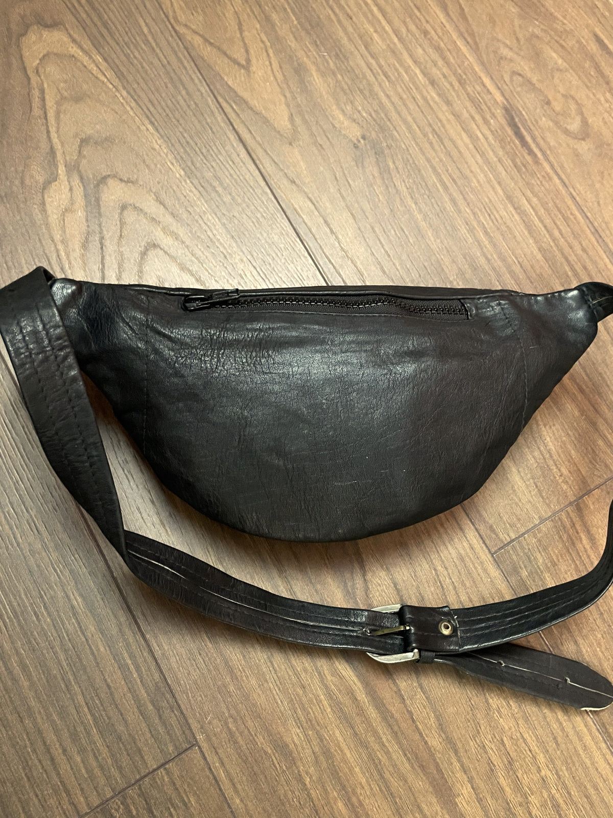 Δερμάτινο Τσαντάκι Μέσης CAMEL Travel Bags σε Μαύρο χρώμα