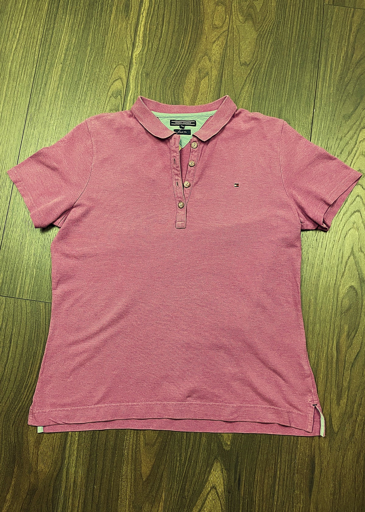 Γυναικεία Μπλούζα / T-Shirt TOMMY HILFIGER σε Σάπιο Μήλο (Medium)