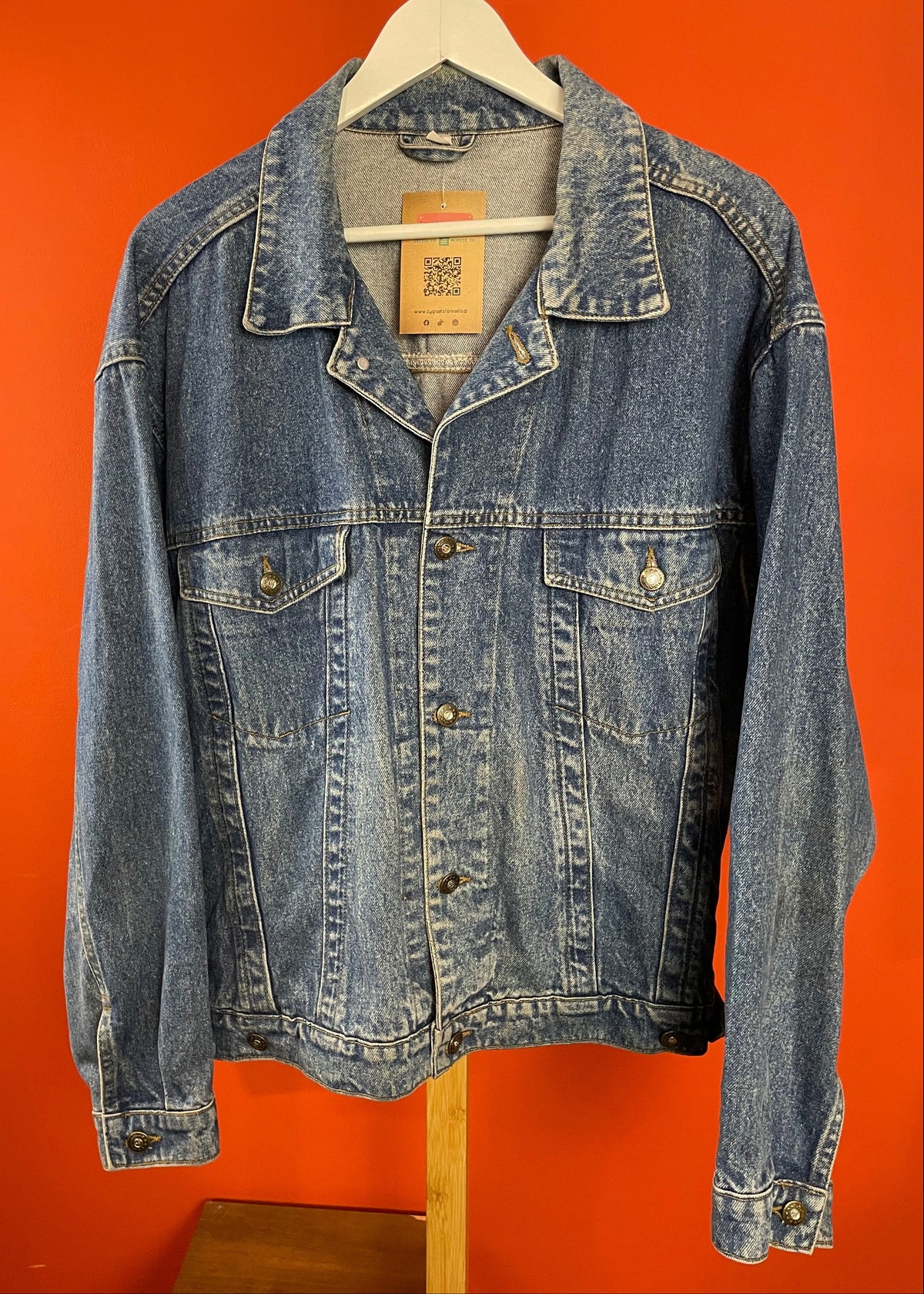 Vintage, Ανδρικό Τζιν Τζάκετ σε Κλασικό Denim (No 52/54-Large)