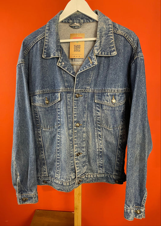 Vintage, Ανδρικό Τζιν Τζάκετ σε Κλασικό Denim (No 52/54-Large)