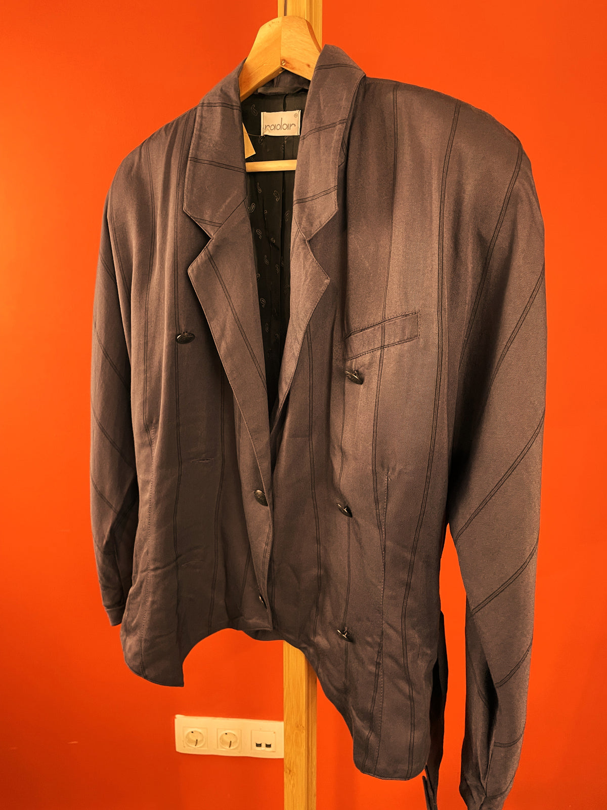 Vintage, Γυναικείο Σακάκι RADAR σε Μελιτζανί χρώμα (Medium)