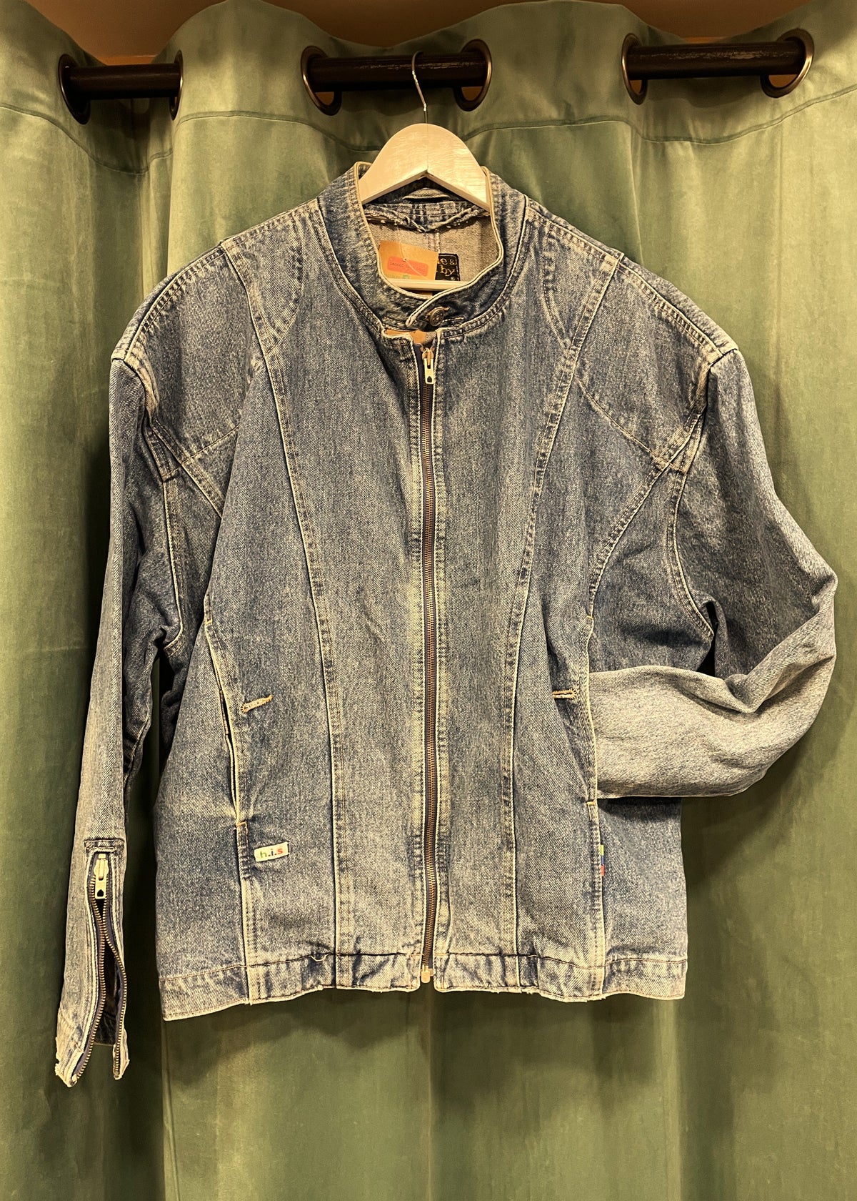 Vintage Ανδρικό Τζιν Τζάκετ HIS σε Ξεθωριασμένο Denim (Άνετο L/XL)