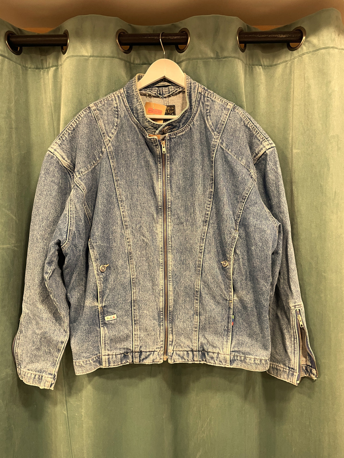 Vintage Ανδρικό Τζιν Τζάκετ HIS σε Ξεθωριασμένο Denim (Άνετο L/XL)