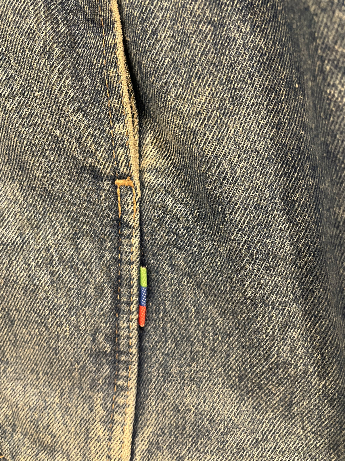 Vintage Ανδρικό Τζιν Τζάκετ HIS σε Ξεθωριασμένο Denim (Άνετο L/XL)