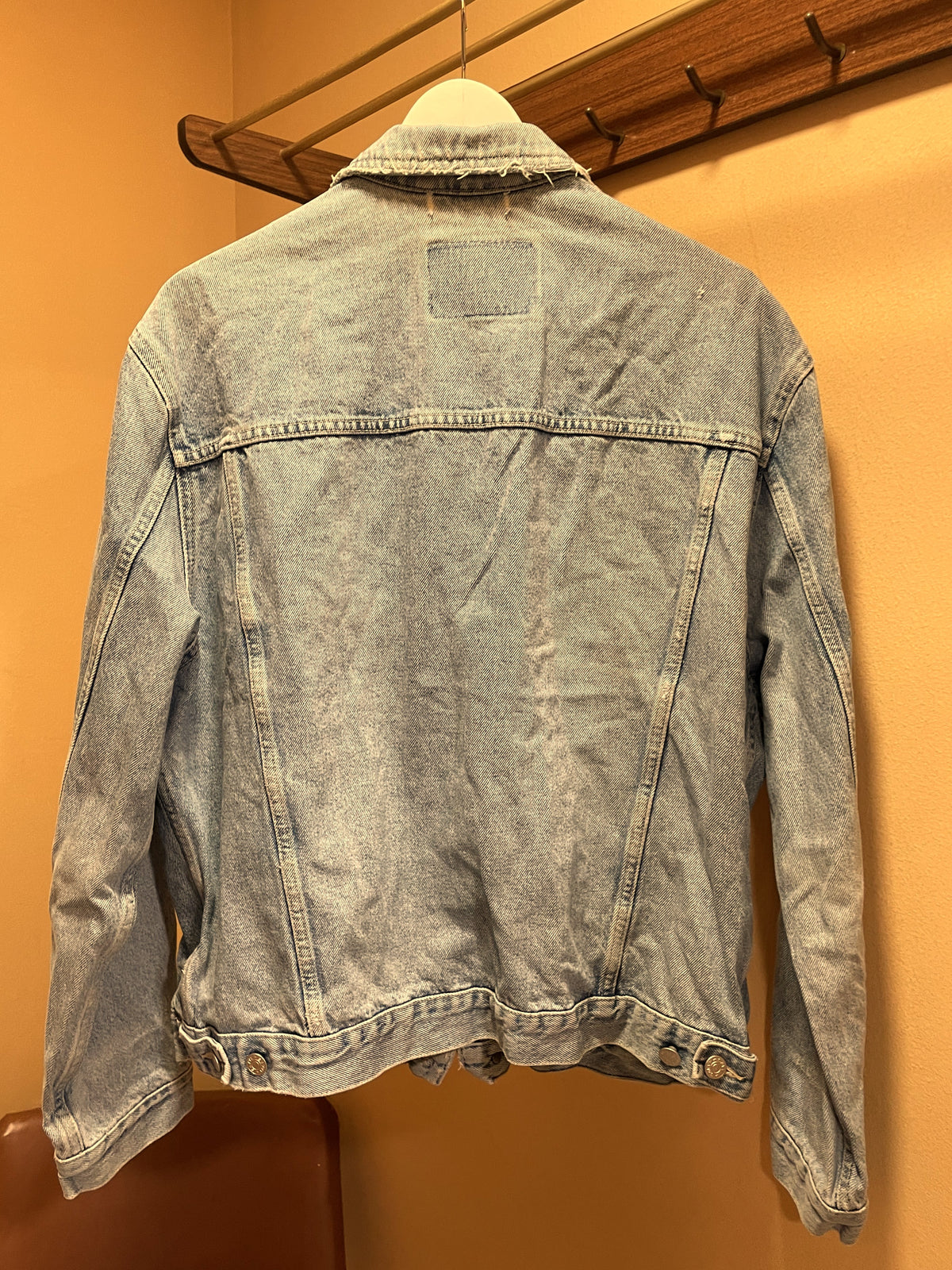 Vintage, 80s Ανδρικό Τζιν Τζάκετ SAVVY σε Ξεθωριασμένο Denim (Άνετο M)