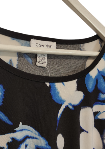 Ελαστική Γυναικεία Μπλούζα CALVIN & KLEIN σε Μπλε Χρώματα (XL)