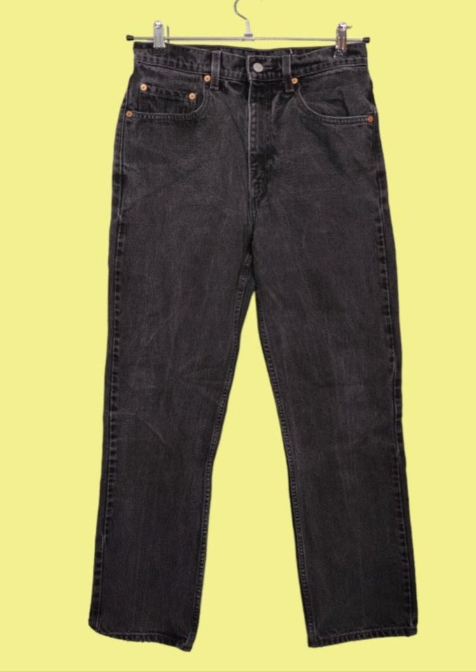 Γυναικείο Tζιν Παντελόνι LEVI'S 505 σε Σκούρο Γκρι Denim (No 32)