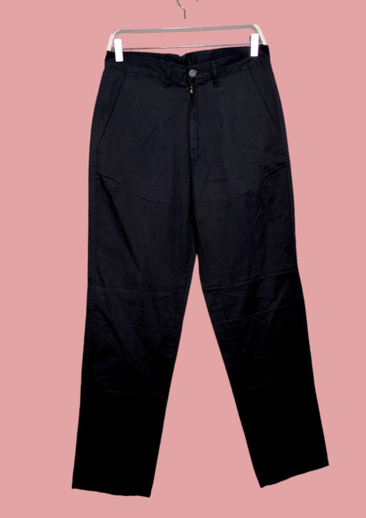 Stock, Ανδρικό Παντελόνι LONDON HEART σε Blue-Black Χρώμα (No 44-Ιταλικό)