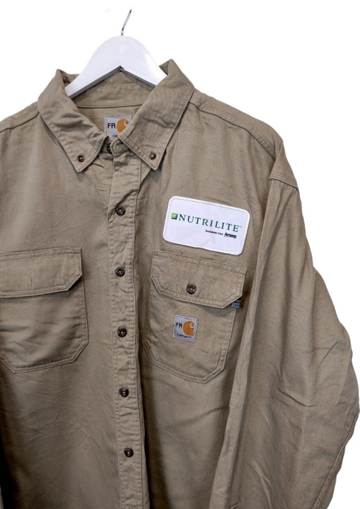Ενισχυμένο Ανδρικό Πουκάμισο CARHARTT στο Χρώμα της Άμμου (XL)
