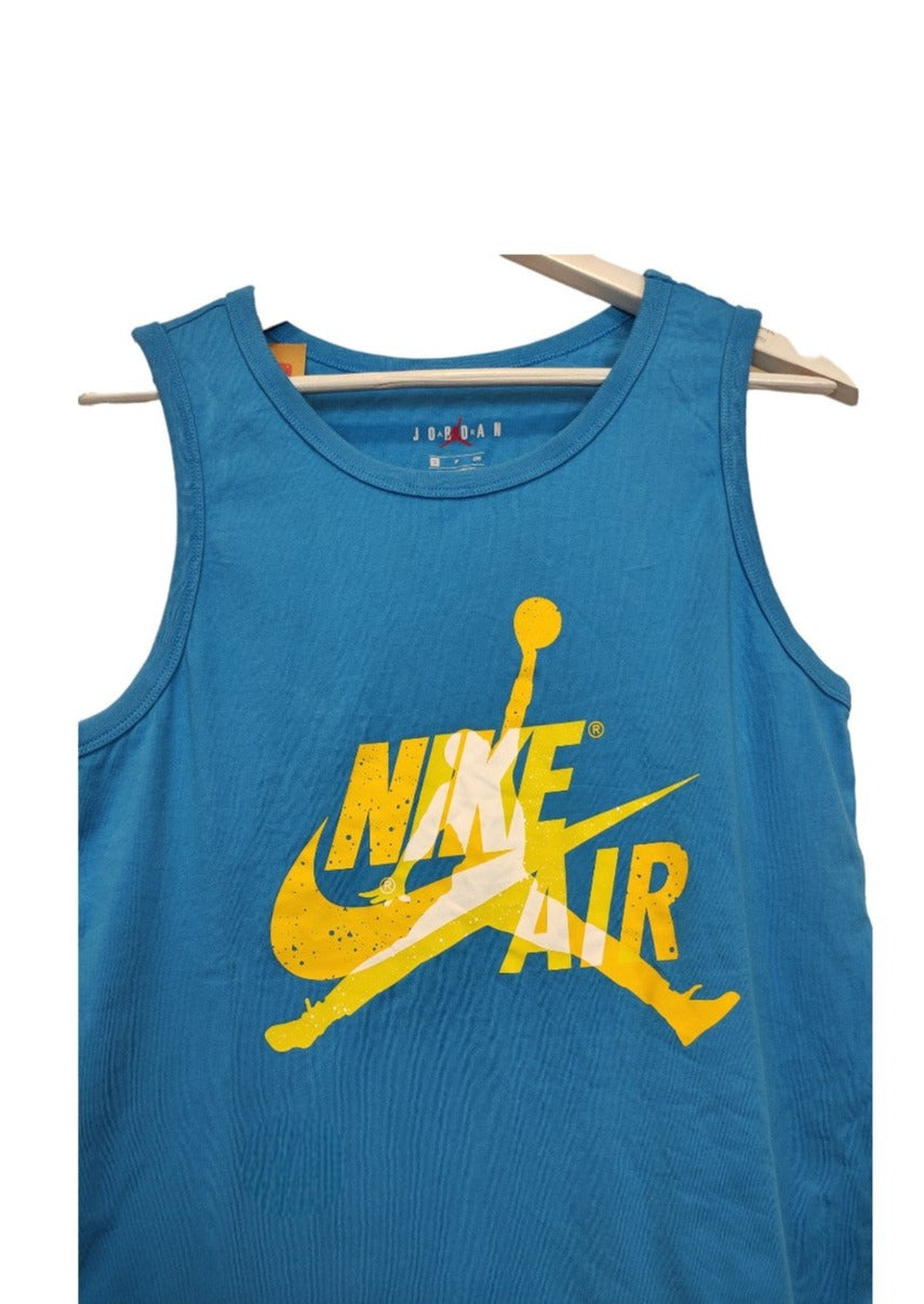 Αμάνικη, Ανδρική Μπλούζα NIKE JORDAN σε Μπλε Χρώμα (Small)