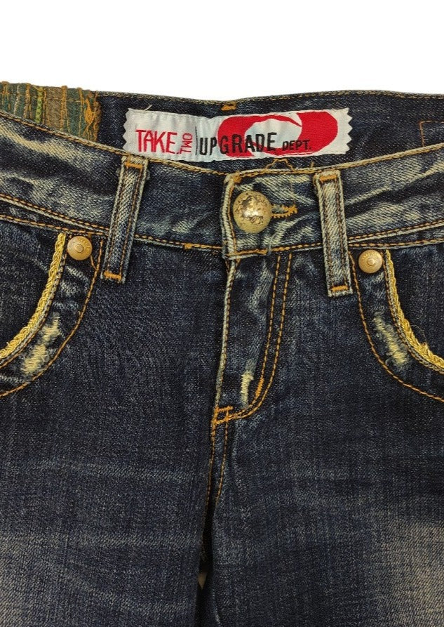 Stock, Γυναικεία Τζιν Βερμούδα TAKE TWO σε Ξεθωριασμένο Denim (No30)