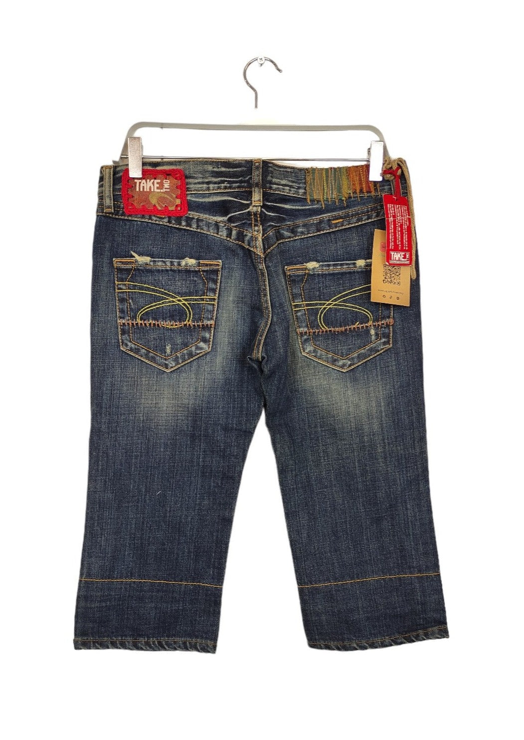 Stock, Γυναικεία Τζιν Βερμούδα TAKE TWO σε Ξεθωριασμένο Denim (No30)