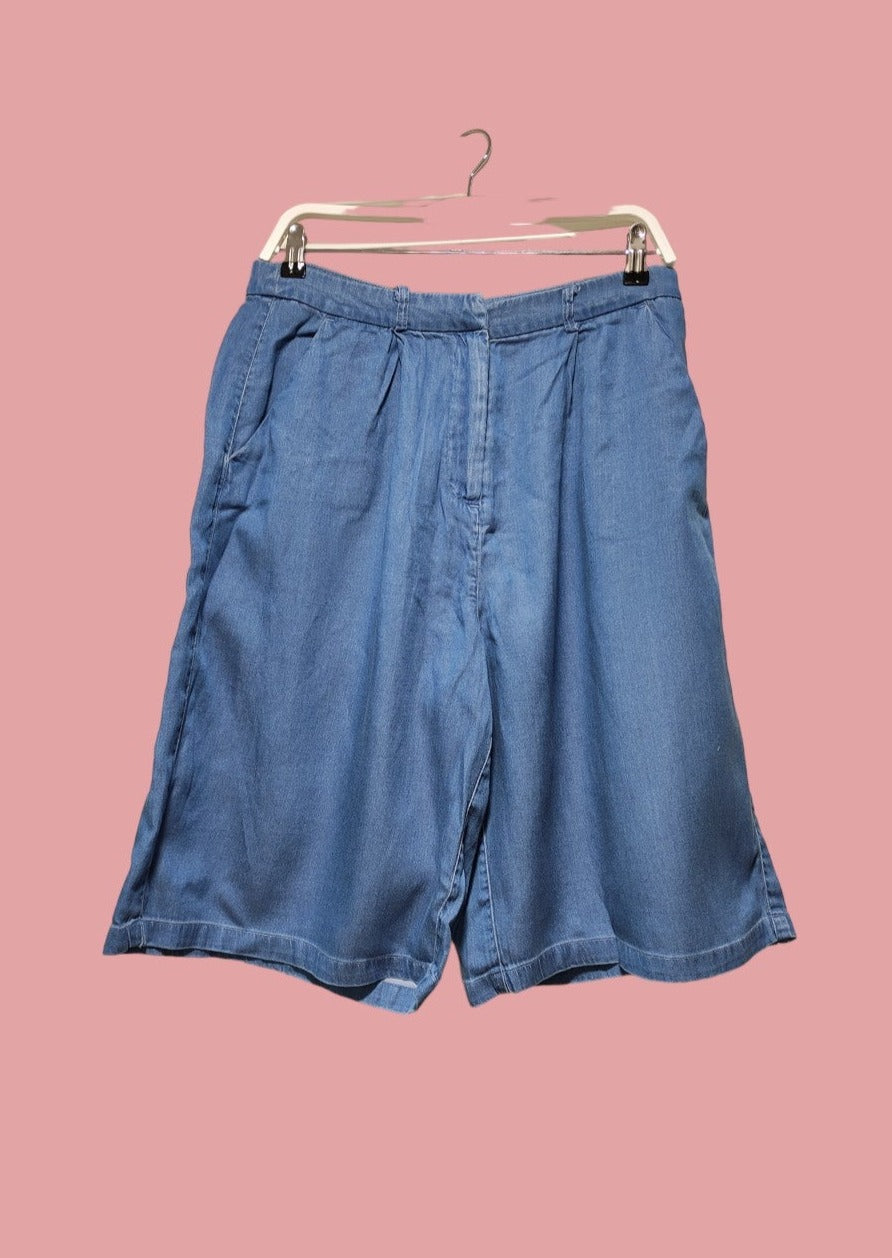 Outlet, Γυναικείο Σορτς VILA σε Μπλε Denim Χρώμα (Medium)