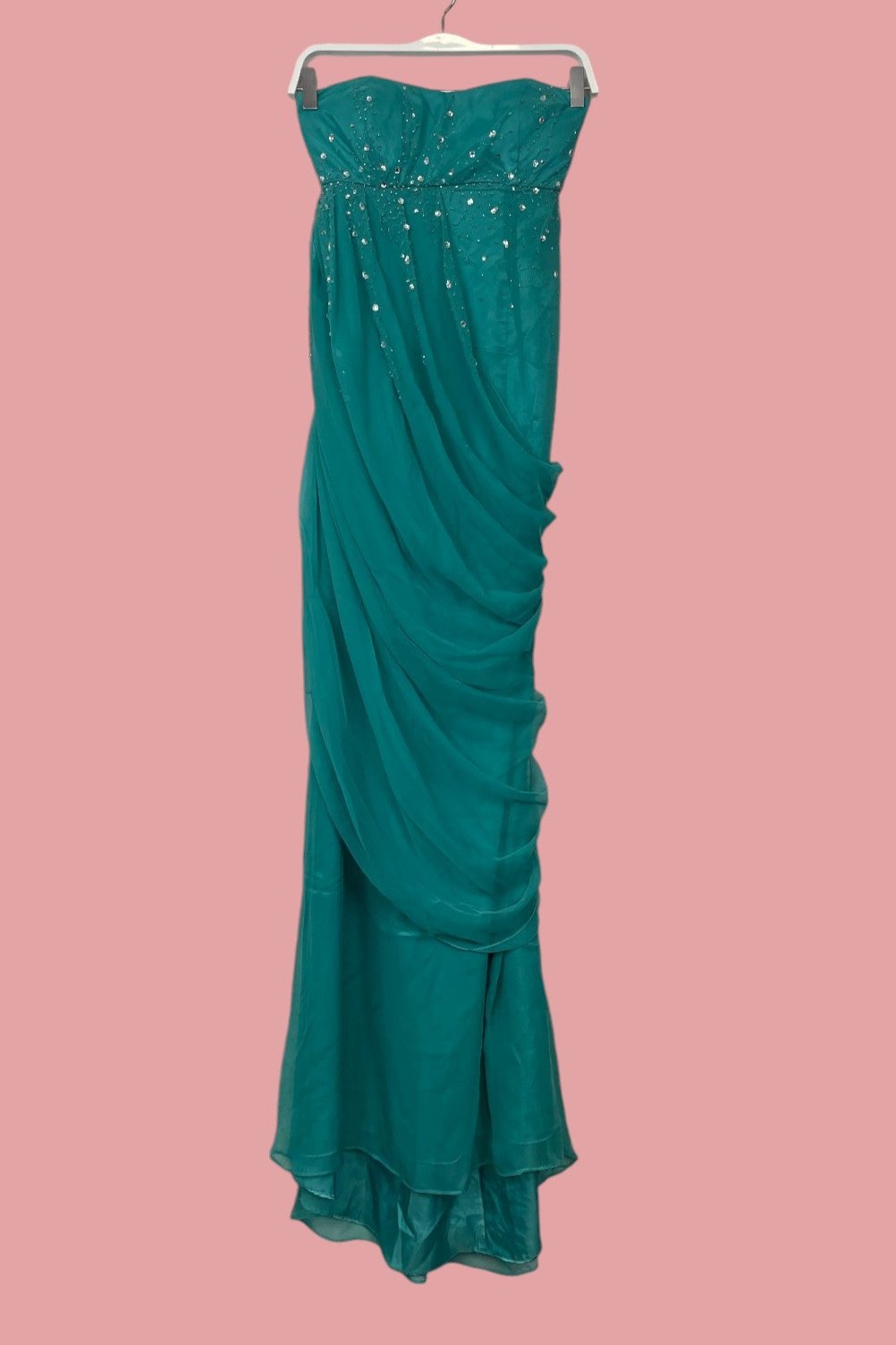 Stock, Αμπιγιέ, Maxi Φόρεμα JUMP APPAREL σε Βεραμάν χρώμα (Medium)