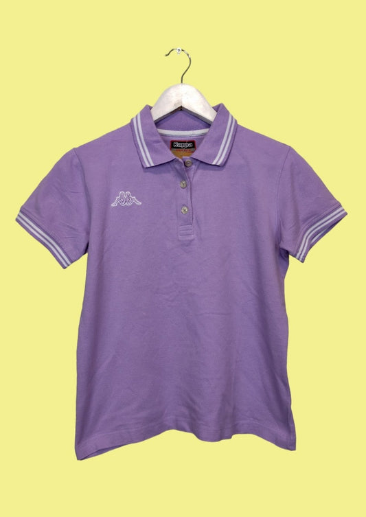 Γυναικεία Μπλούζα - T-Shirt Polo Style KAPPA σε Λιλά Χρώμα (S/M)