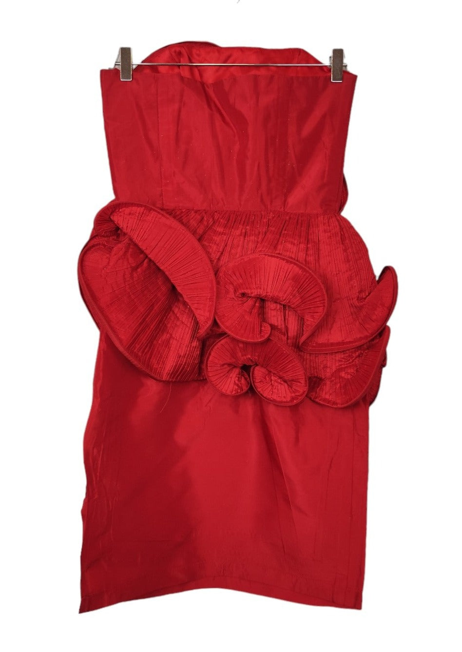 Vintage, Strapless Φόρεμα στο χρώμα του Κρασιού (Small)