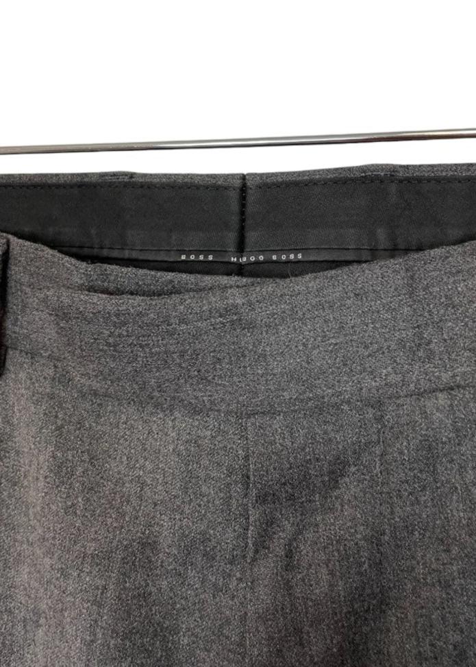 Μάλλινο, Aνδρικό, Κλασικό Παντελόνι HUGO BOSS σε Γκρι χρώμα (Νο 52)