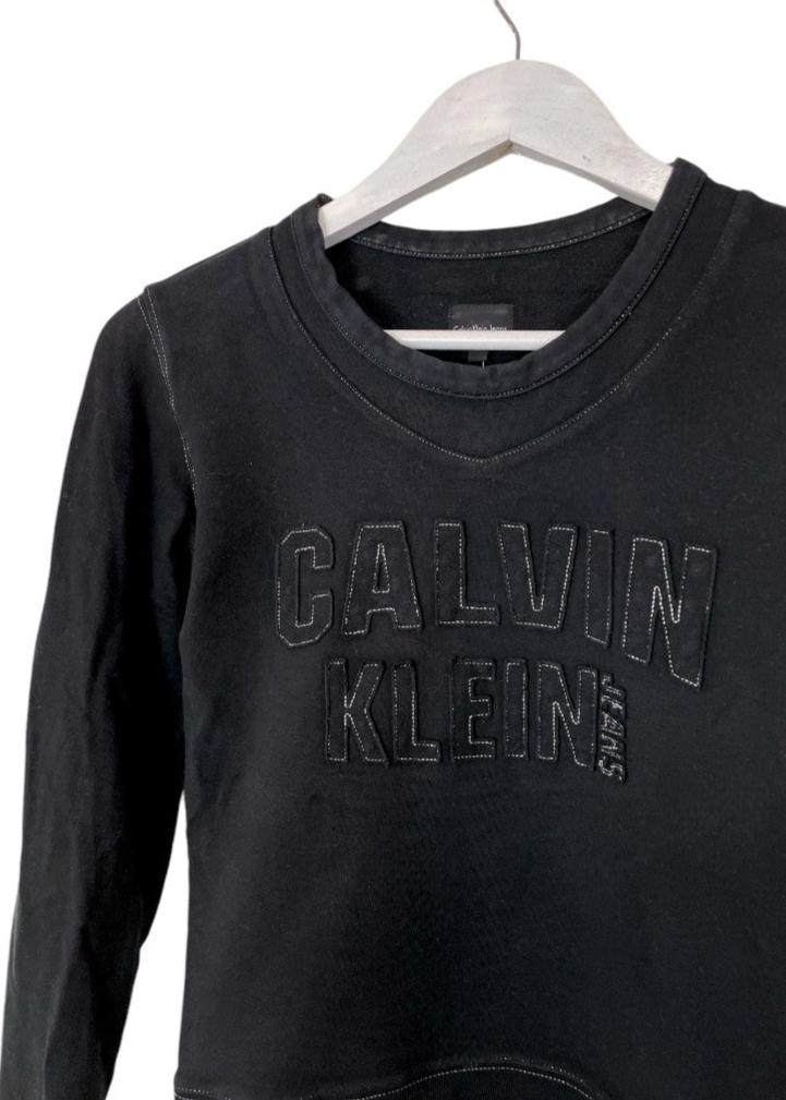 Μακρυμάνικη Γυναικεία Μπλούζα CALVIN KLEIN σε Μαύρο χρώμα (Small)