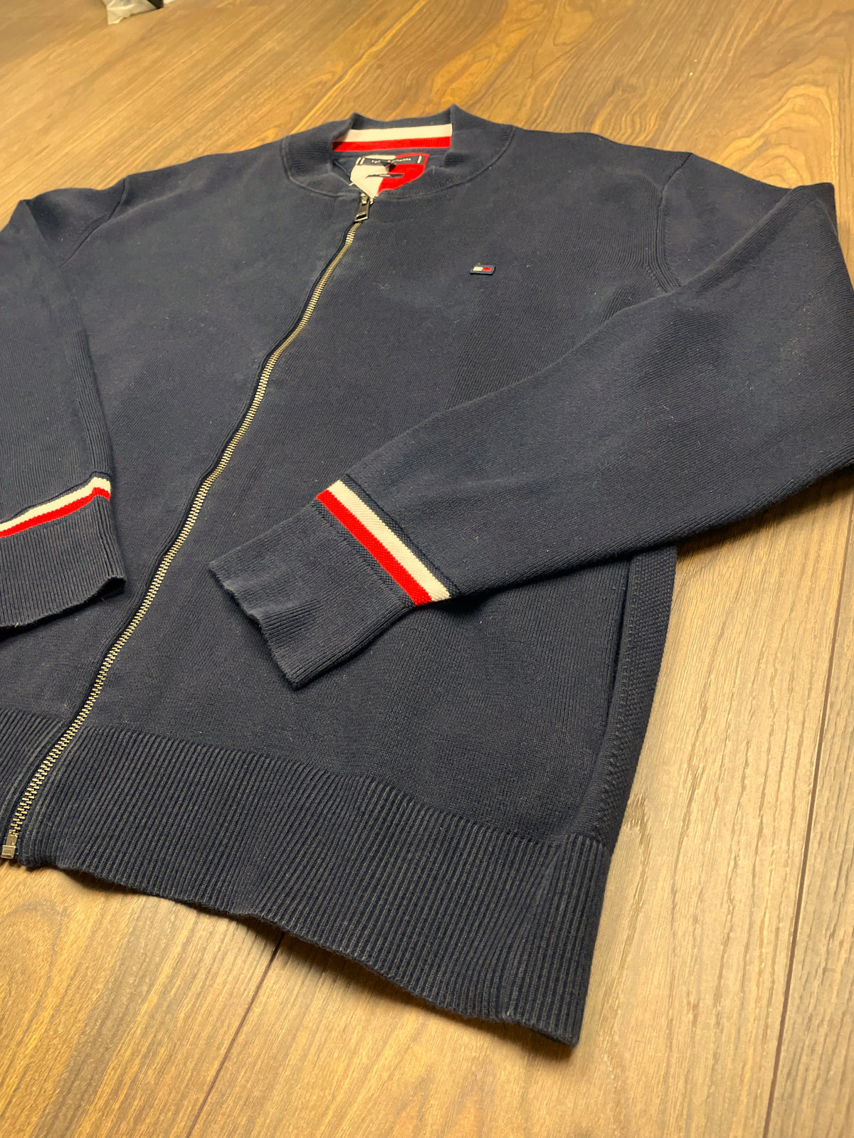 Πλεκτή Ανδρική Ζακέτα TOMMY HILFIGER σε Σκούρο Μπλε χρώμα (2XL)