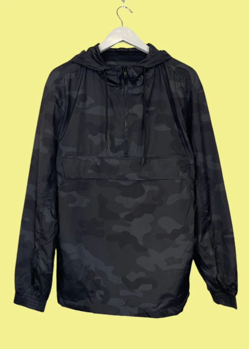 Stock, Ανδρικό, Αντιανεμικό Jacket URBAN CLASSICS σε χρώματα Παραλλαγής (Small)