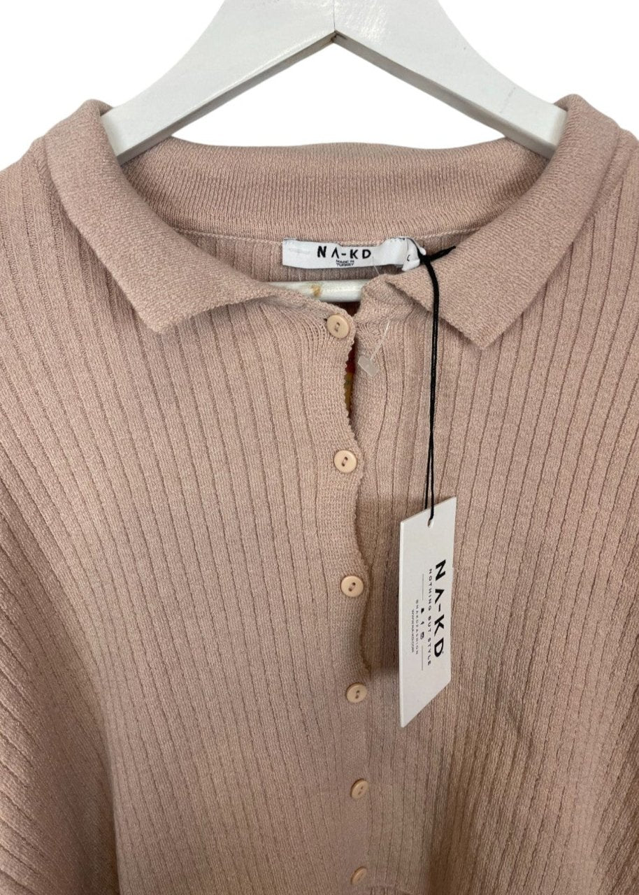Stock, Crop Γυναικεία Ζακέτα NΛ-KD σε Dirty Pink (Large)