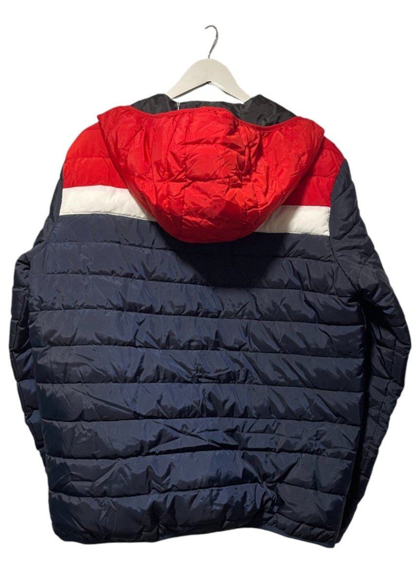 Outlet Ανδρικό Μπουφάν JACK & JONES σε Σκούρο Μπλε - Κόκκινο χρώμα (Medium)
