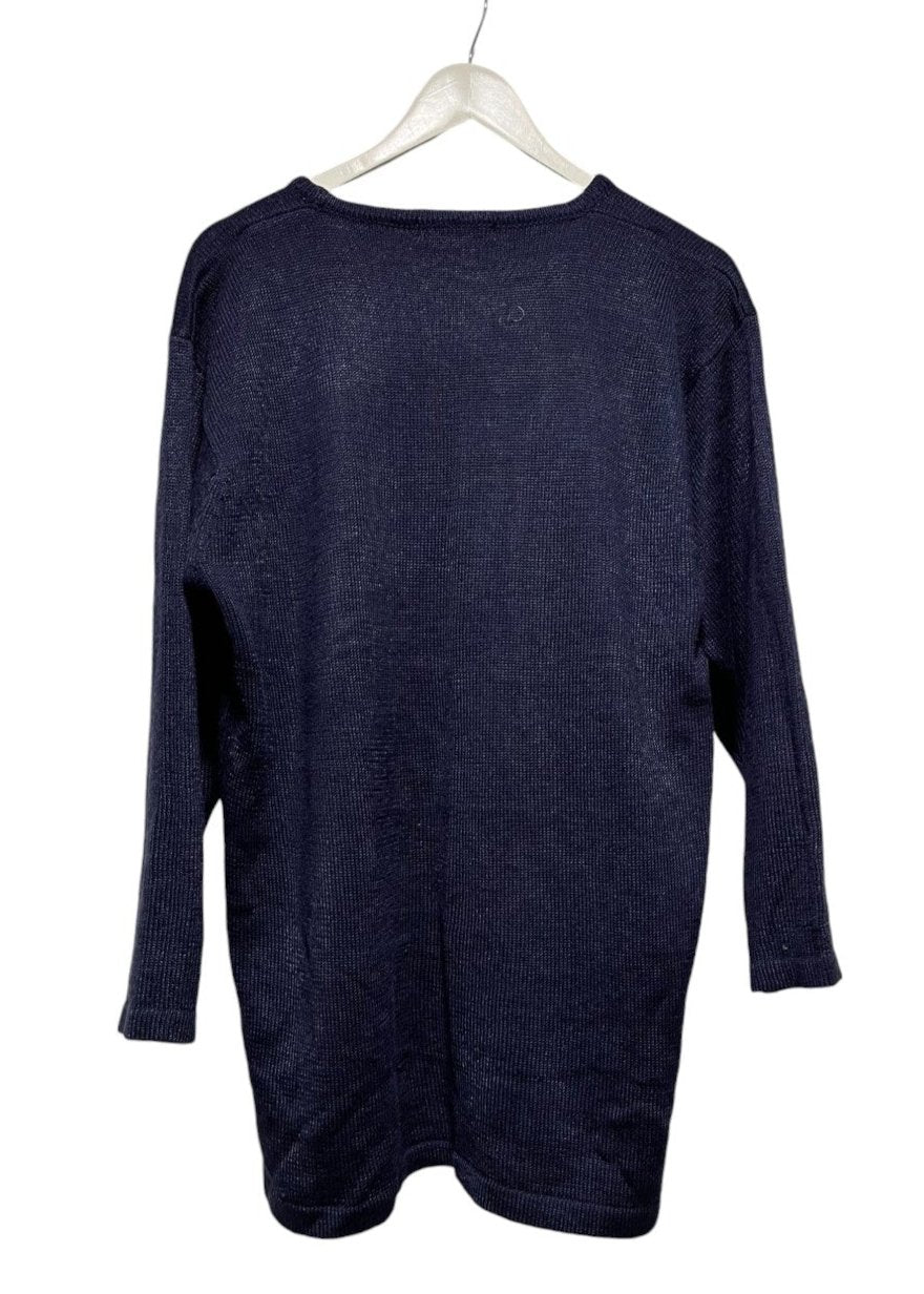 Vintage, Unisex Πλεκτή Μπλούζα/Πουλόβερ EXCLUSIVE FASHION σε Μπλε χρώμα (ΑΝΔΡΙΚΗ: Medium, ΓΥΝΑΙΚΕΙΑ: Large)