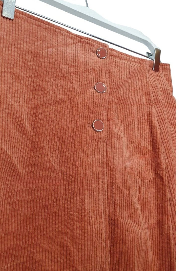 Stock, Μίνι Κοτλέ Φούστα CACHE σε Off Κεραμιδί χρώμα (Medium)