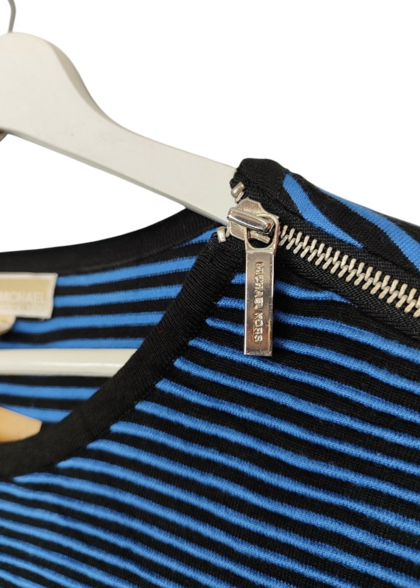 Πλεκτό Ριγέ Φόρεμα MICHAEL KORS σε Μπλε/Μαύρο Χρώμα (Small)