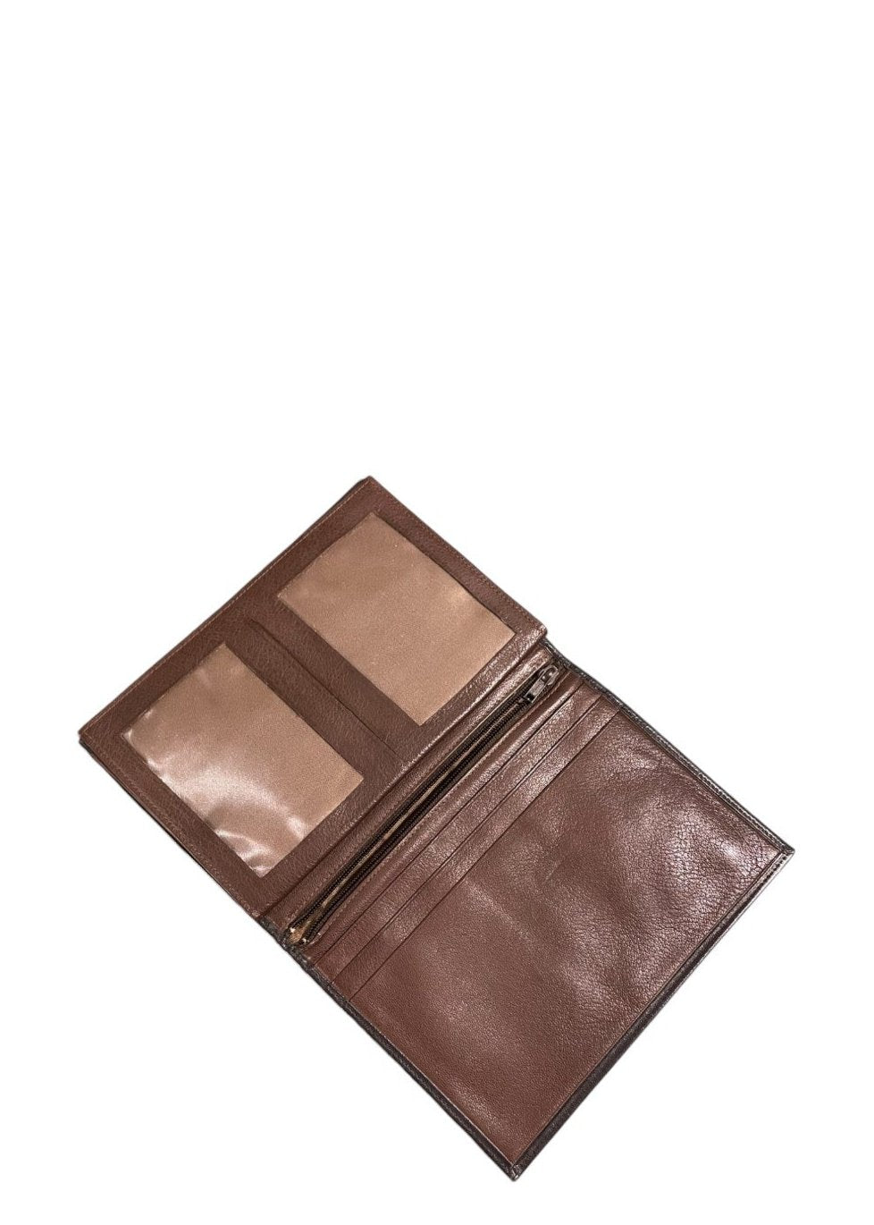 Vintage, Δερμάτινο Πορτοφόλι HCL Handcrafted Leathergoods σε Σκούρο Καφέ χρώμα