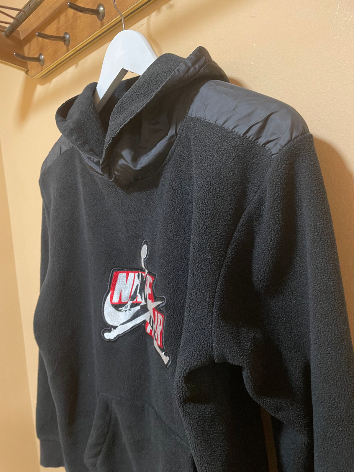 Γυναικεία Φλις Hoodie Φλις NIKE Air σε Μαύρο χρώμα (Small)