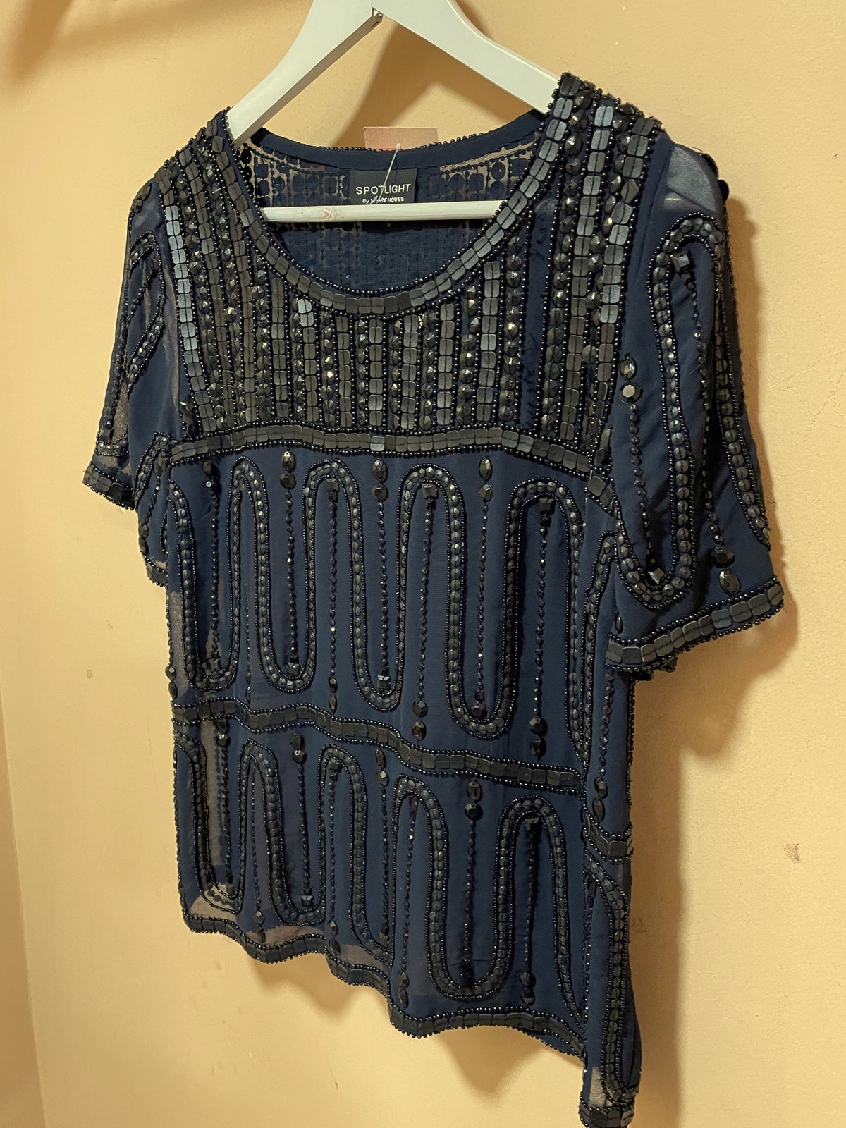 Αμπιγιέ Μπλούζα SPOTLIGHT σε Blue Black χρώμα (Medium)