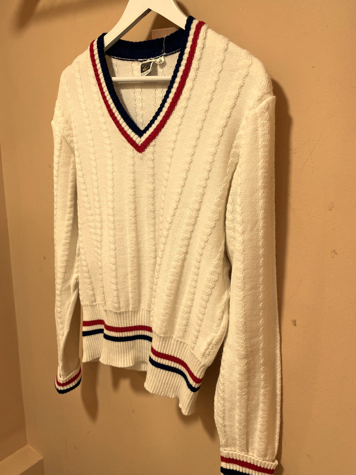 Vintage Γυναικεία Πλεκτή Μπλούζα / Πουλόβερ MODELL σε Ζαχαρί Χρώμα (Άνετο M)