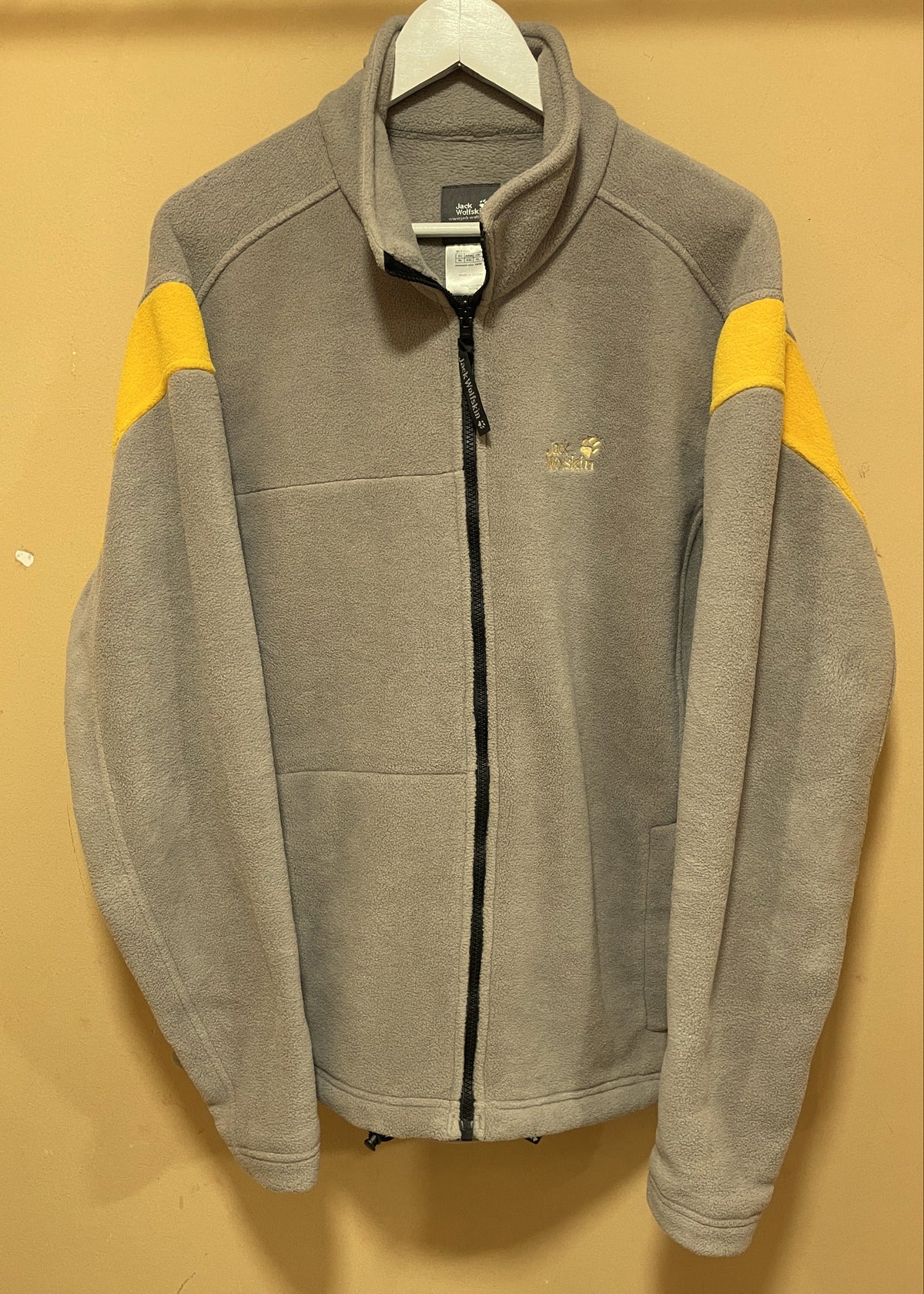 Ανδρική Φλις Ζακέτα JACK WOLFSKIN σε Ανοιχτό Εκρού