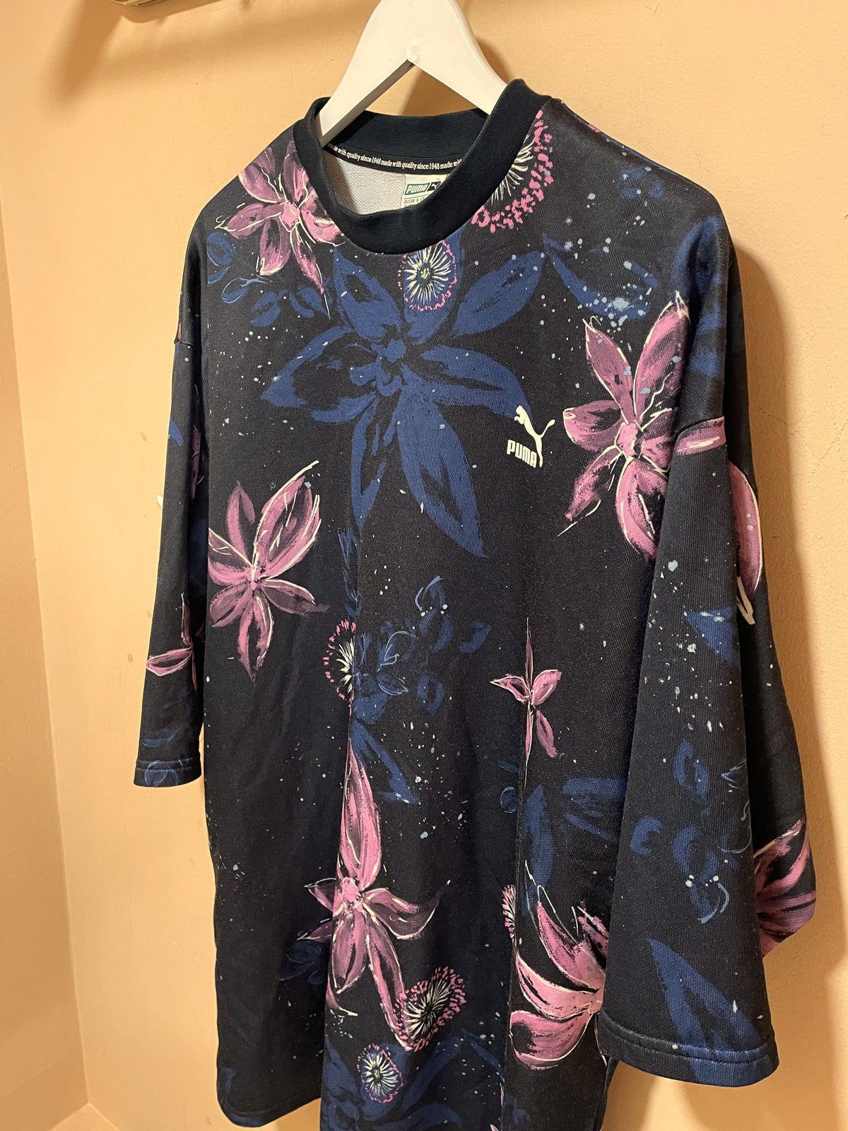 Oversized Γυναικεία Φούτερ Μπλούζα PUMA με τσέπες (XL)